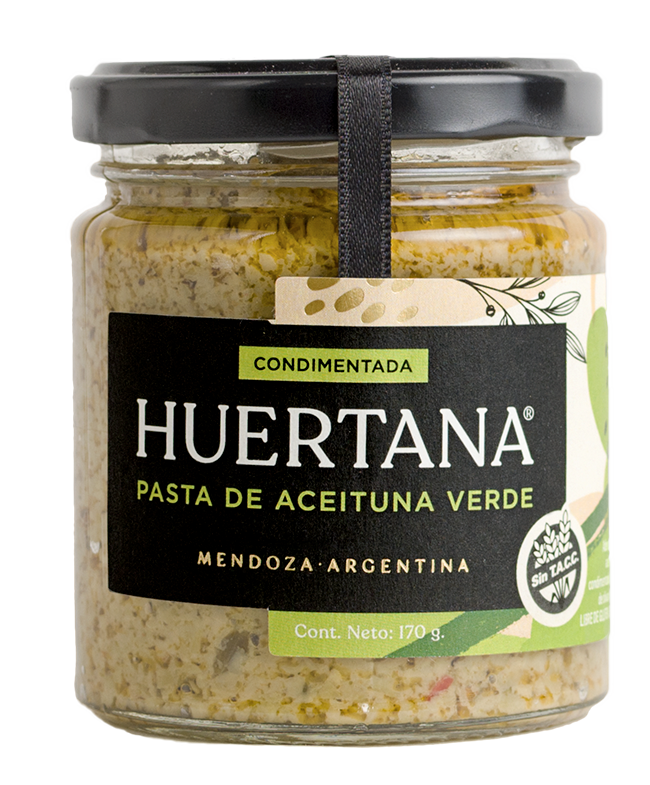 HUERTANA - Pasta de Aceituna Verde Condimentada - Pack x 7u.