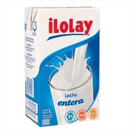 ILOLAY - Leche Larga Vida Entera 1L - Pack x 12u.