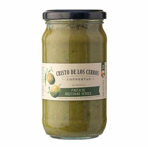 ALCARAZ - Pasta de Aceitunas Verdes 300g - Pack x 6u.