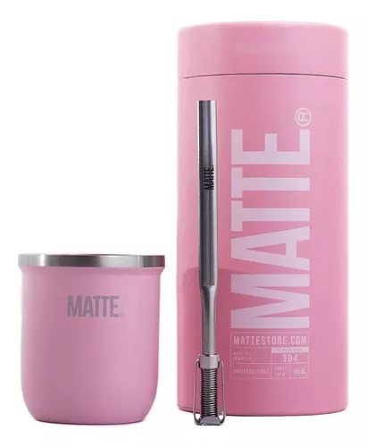 MATTE - KIT MATE STEEL + BOMBILLA PINK