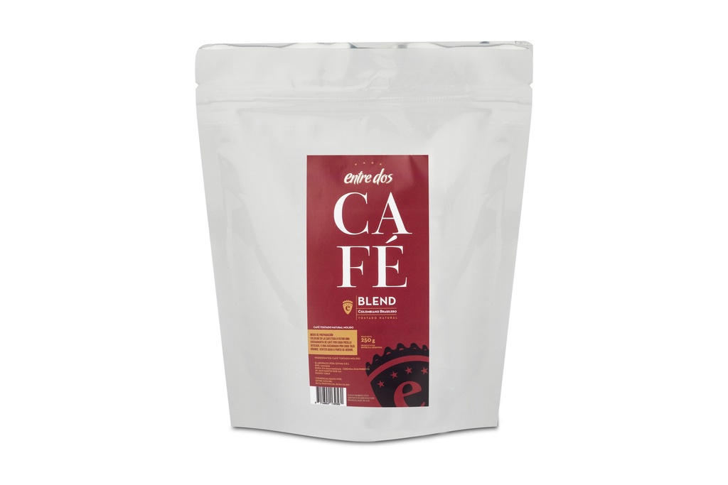 ENTRE DOS - Café Blend Molido x 250gr. - Pack x 6u.