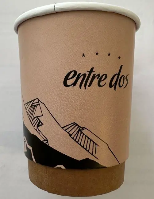 ENTRE DOS - Vaso Polipapel 8 oz - Tira x 36 u. 