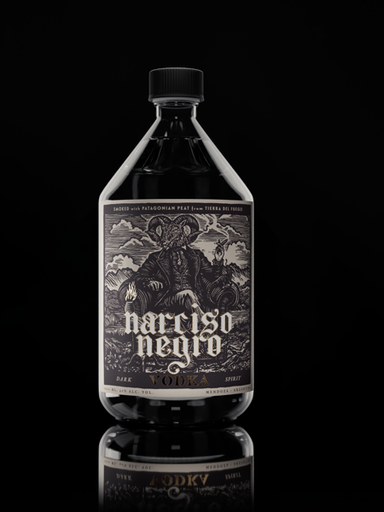 ANDINA CIA. DESTILERA - Narciso Negro Vodka.