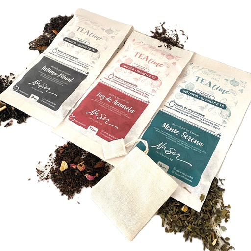 NASER - Kit Tea Time: Infusor + Blend Té en Hebras - Pack x30u.