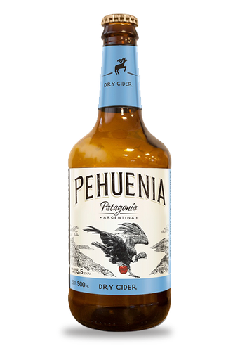 PEHUENIA - Sidra Seca Botella 500ml - Pack x 6u.