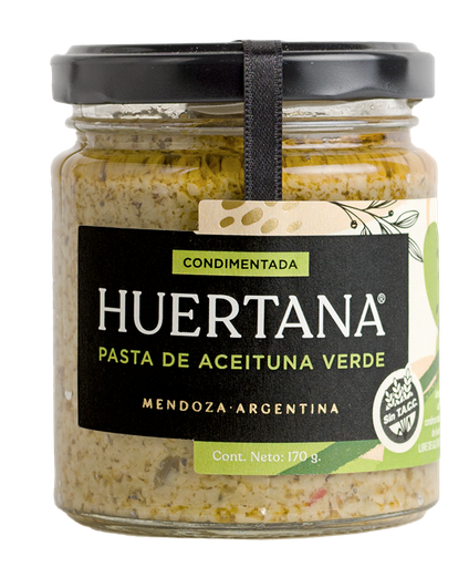 HUERTANA - Pasta de Aceituna Verde Condimentada - Pack x 7u.